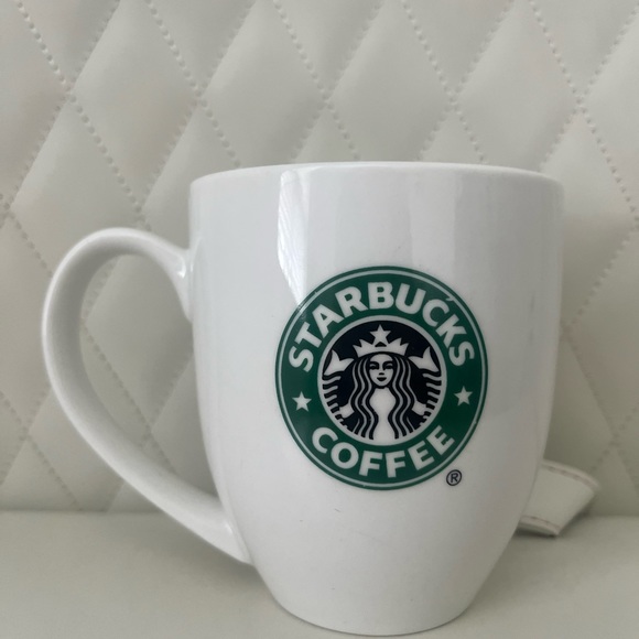 Starbucks Classic Vintage Logo Ceramic Coffee Mug Mermaid Siren 1990s - Picture 2 of 6